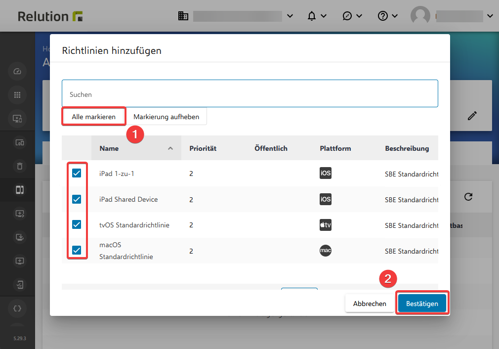 relution-cloud-grp-anlegen
